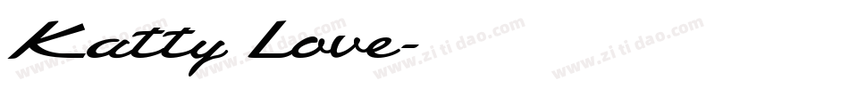 Katty Love字体转换